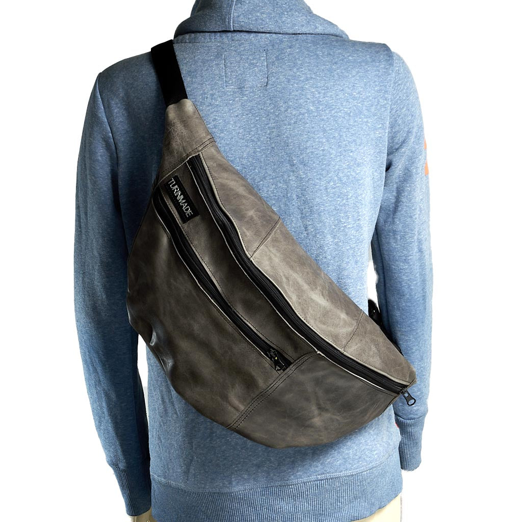 Marsupio silver tag pelle XXL 6