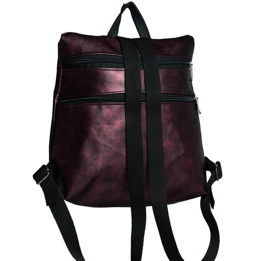 Sparta 10 | Zaino bordeaux impermeabile dal design antifurto