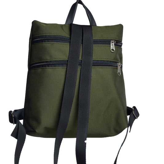 Sparta 20 | Zaino verde oliva in nylon dal design antifurto