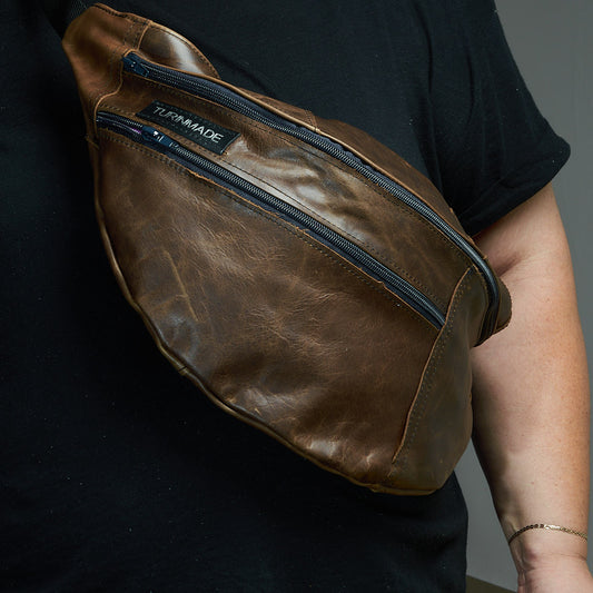 Marsupio silver tag pelle XXL 4