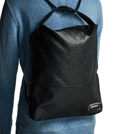 Como 11 – Zaino-borsa artigianale nera impermeabile