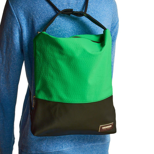 Como 12 – Zaino-borsa artigianale verde impermeabile