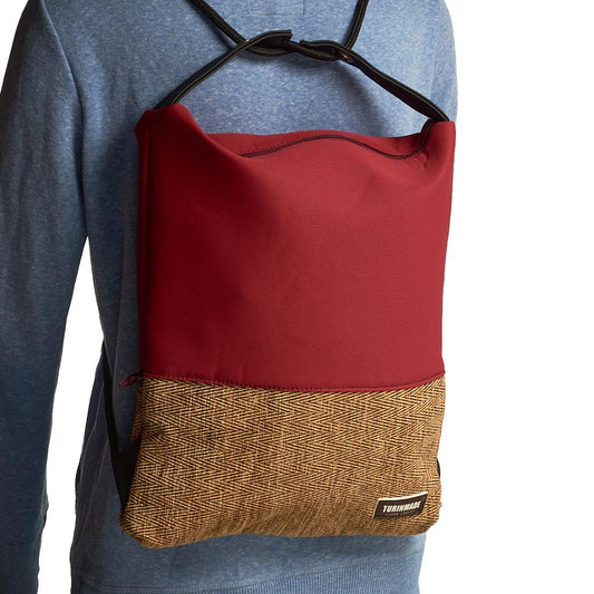 Como 03 – Zaino-borsa artigianale bordeaux