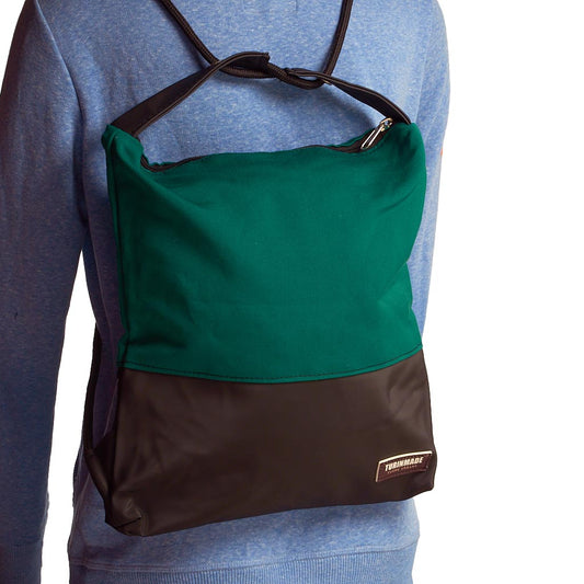 Como 05 – Zaino-borsa artigianale verde