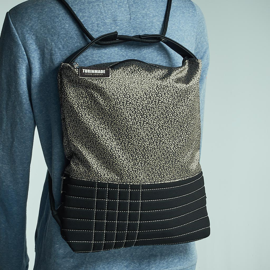 Como 16 – Zaino-borsa artigianale animalier e neoprene