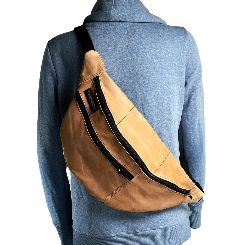 Marsupio silver tag pelle XXL 5