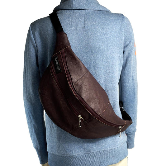 Marsupio silver tag pelle XXL 7