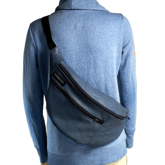Marsupio silver tag pelle XXL 3