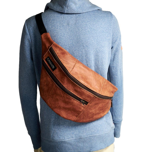 Marsupio silver tag pelle XXL 8