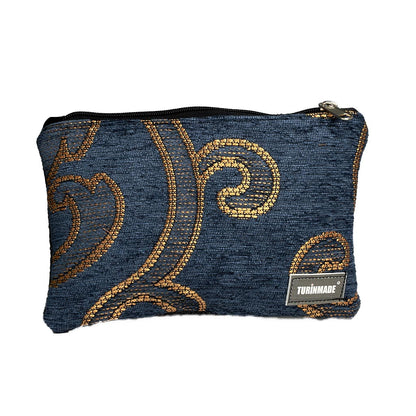 Pochette foderata con zip 44