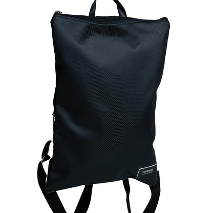 zaino nero ecopelle finto bucato