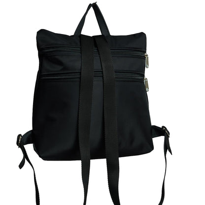 Sparta 06 | Zaino nero in nylon accoppiato dal design antifurto