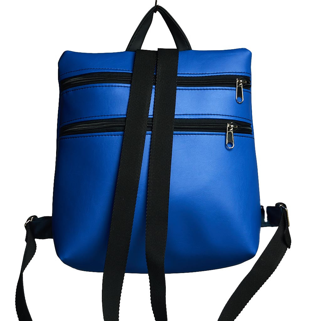 Sparta 16 | Zaino blu acceso impermeabile dal design antifurto