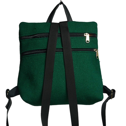 Sparta 17 | Zaino verde in tessuto dal design antifurto