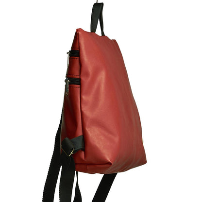 Sparta 19 | Zaino rosso mattone impermeabile dal design antifurto