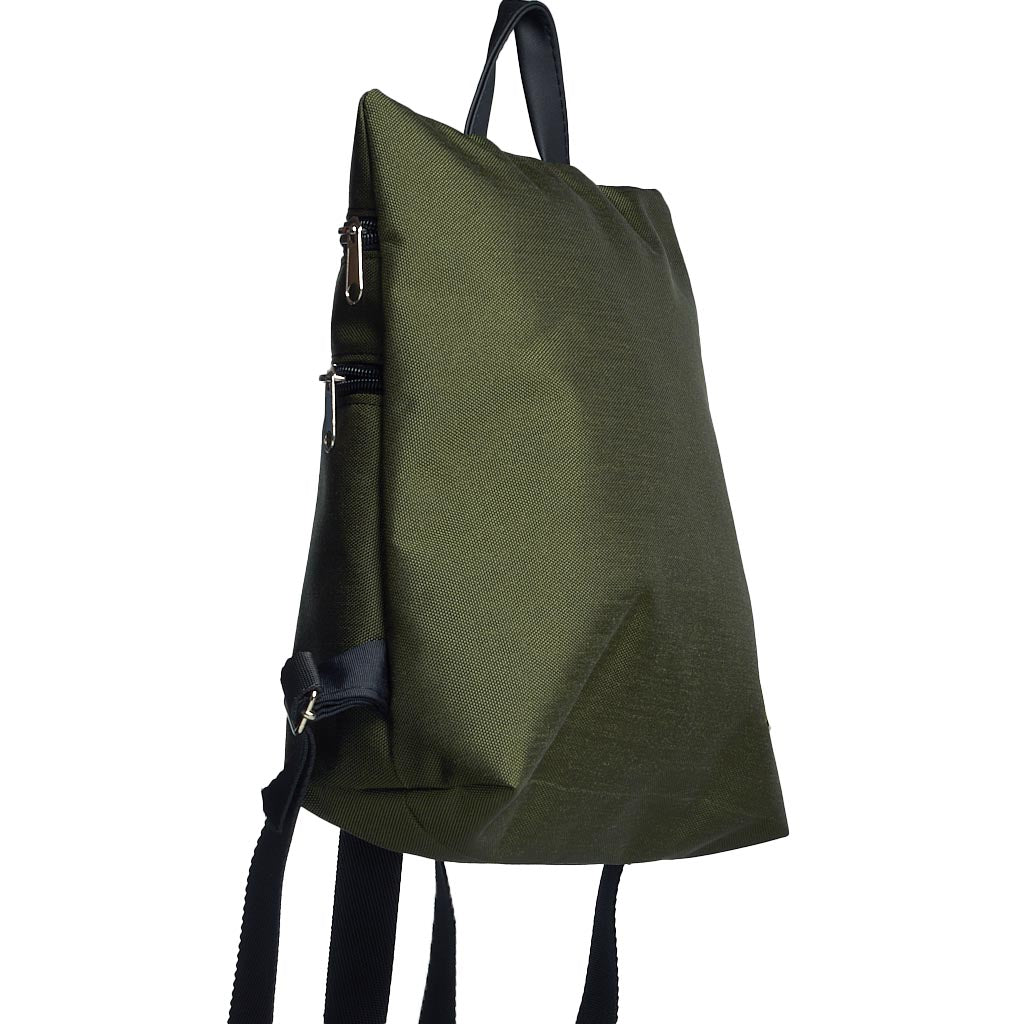 Sparta 20 | Zaino verde oliva in nylon dal design antifurto