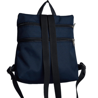 Sparta 21 | Zaino blu scuro in nylon impermeabile dal design antifurto