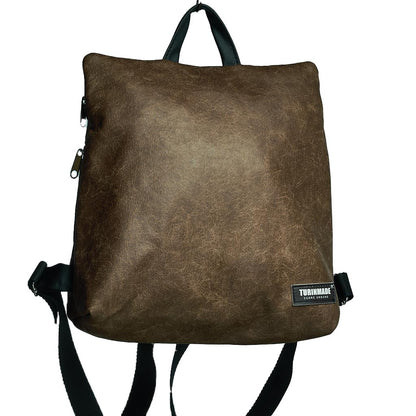 Sparta 22 | Zaino marrone effetto vintage impermeabile dal design antifurto