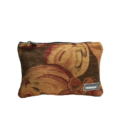 Pochette foderata con zip 12