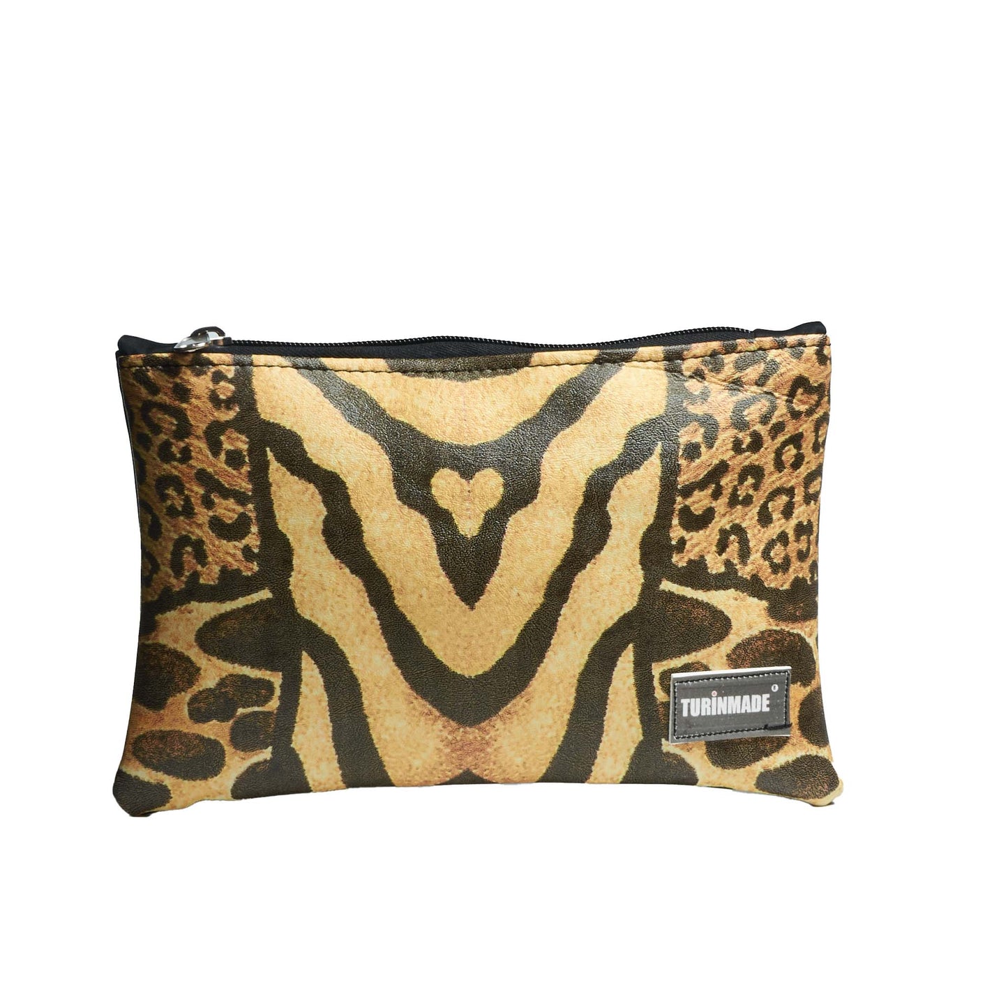 Pochette foderata con zip 16