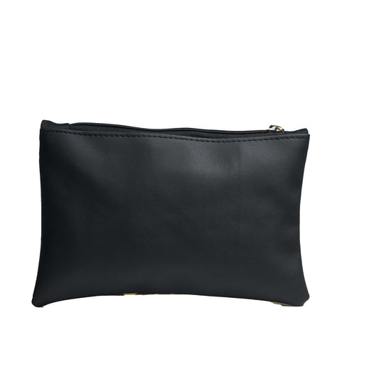 Pochette foderata con zip 16