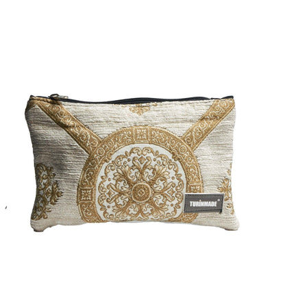 Pochette foderata con zip 40