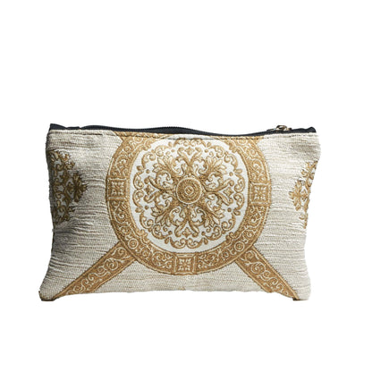 Pochette foderata con zip 40