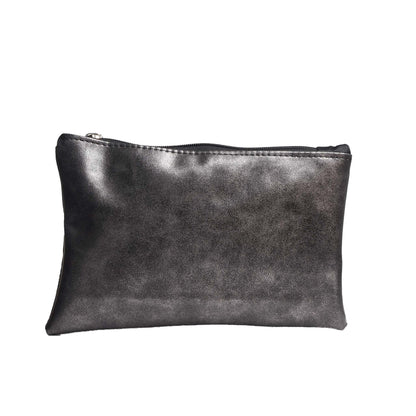 Pochette foderata con zip 10
